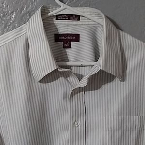 Mens long sleeve button up dress shirt.